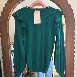 Ruffle Detail Sweater